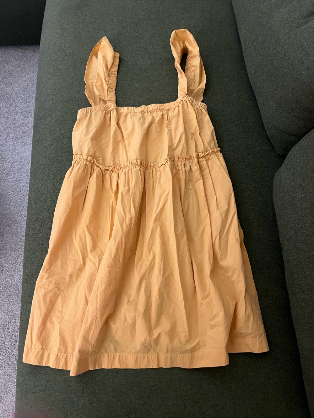 Madewell Sleeveless Dress in Mustard